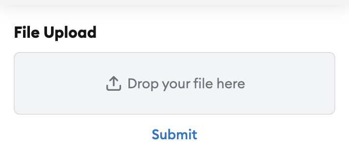 File input UI example